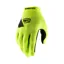100% Ridecamp Gloves in Fluo Yellow