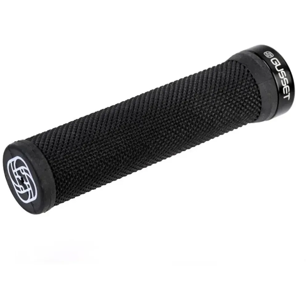 South Downs Bikes Gusset Grips Gusset Components Single File Lock-on Grips in Black | FREE delivery over £30 + Cycle Scheme