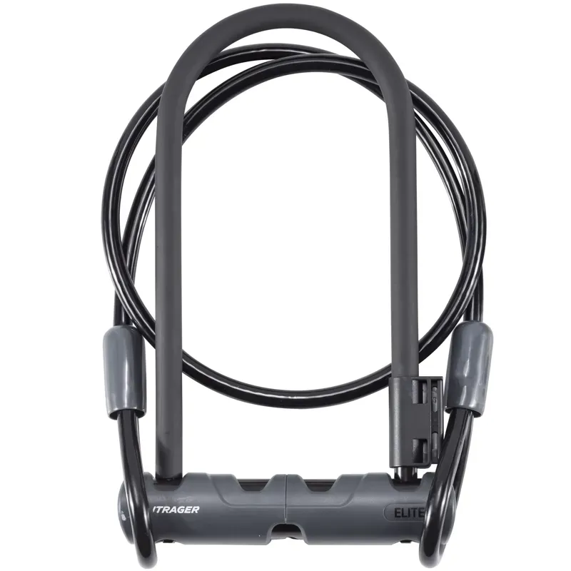 Bontrager Elite 12mm X 9in Keyed U-Lock With 4 Cable in Black