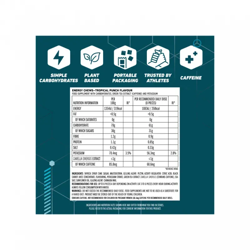 Clif Block Energy Chews - Multiple Flavours-3