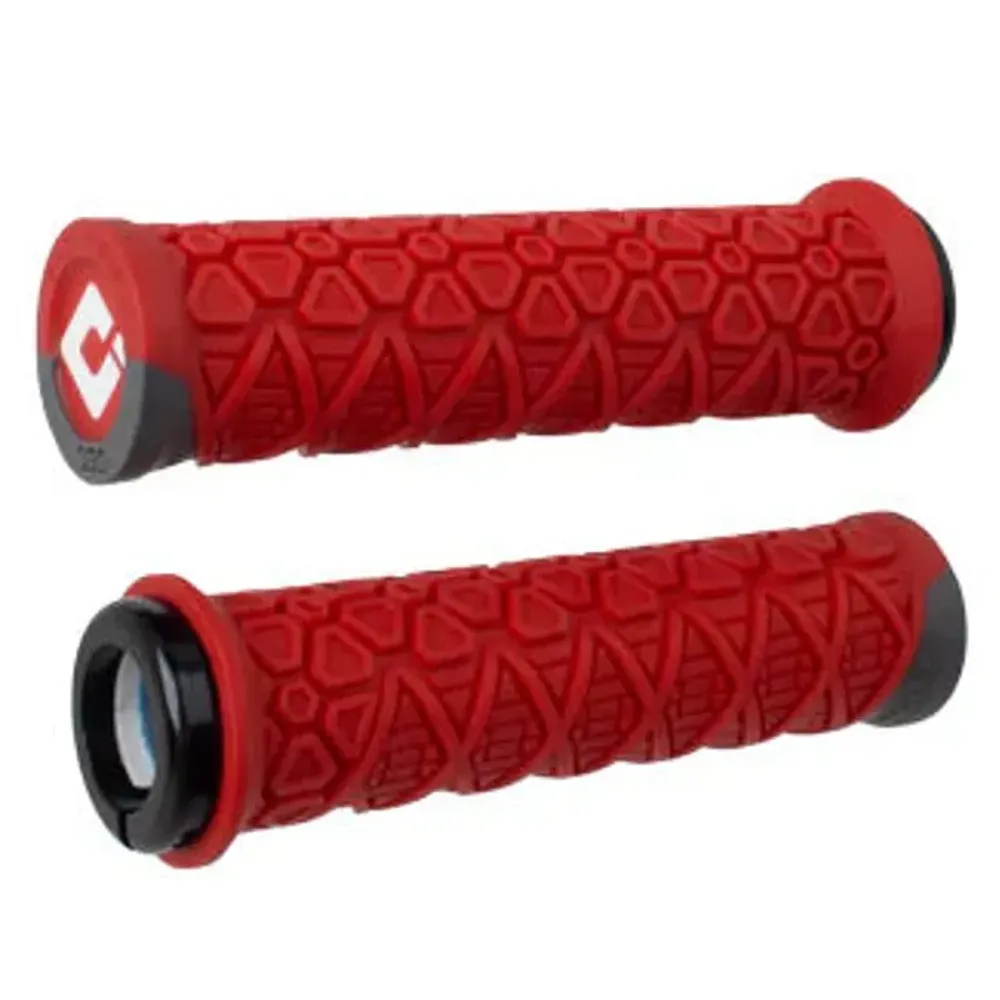 South Downs Bikes ODI Odi Vanquish D30 Lock-on ATB Grips w/ Graphite Clamp in Red | FREE delivery over £30 + Cycle Scheme