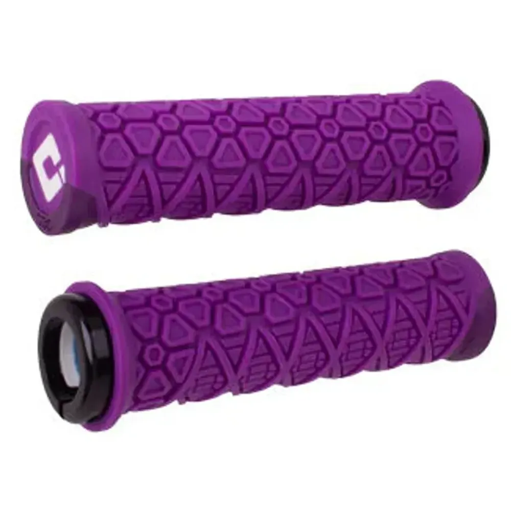 South Downs Bikes ODI Odi Vanquish D30 Lock-on ATB Grips w/ Graphite Clamp in Purple | FREE delivery over £30 + Cycle Scheme