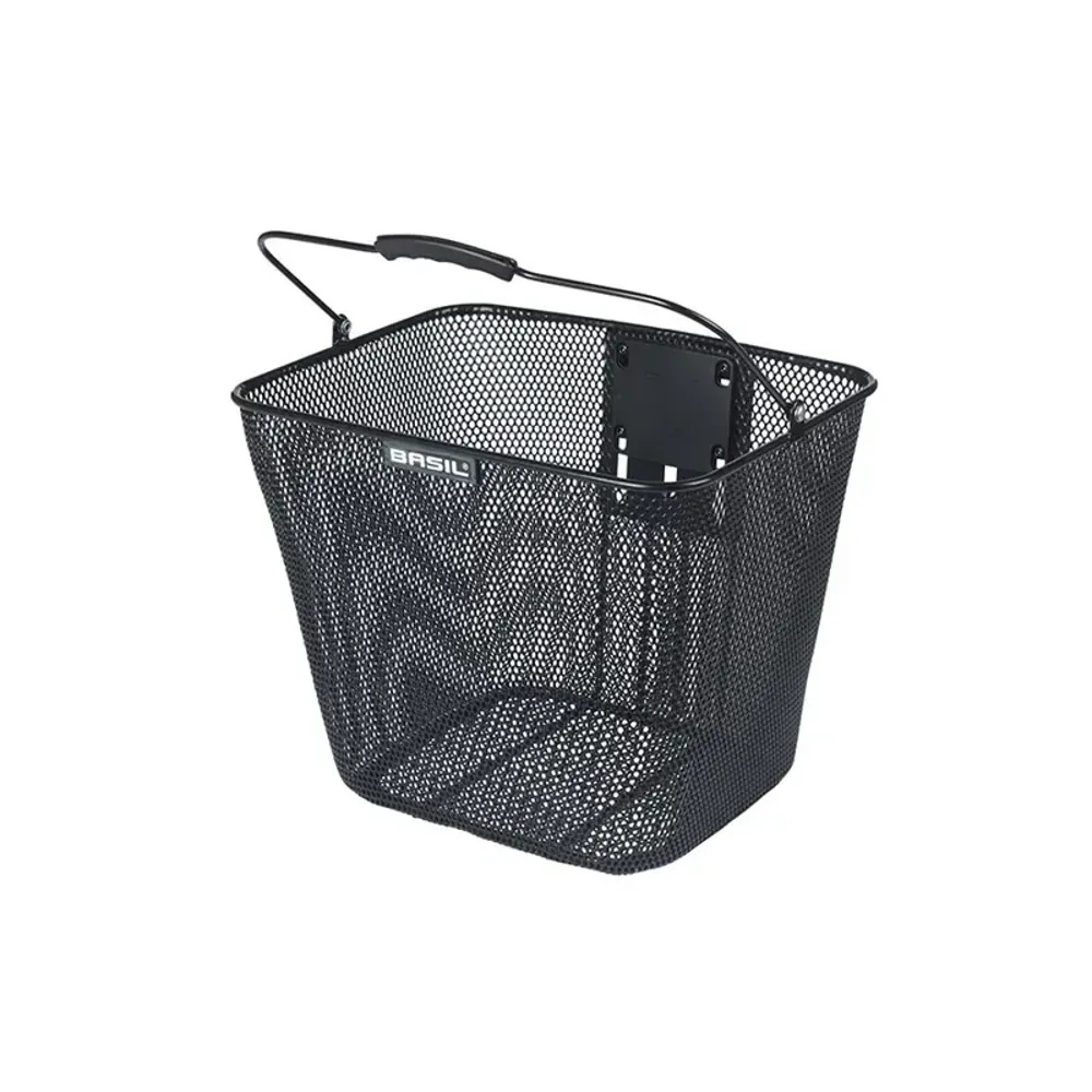 South Downs Bikes Basil Bilbao KF Front Basket in Black | FREE delivery over £30 + Cycle Scheme