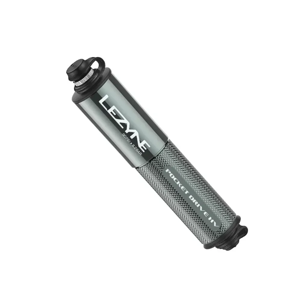 South Downs Bikes Lezyne Pocket Drive HV Mini Pump in Grey | FREE delivery over £30 + Cycle Scheme