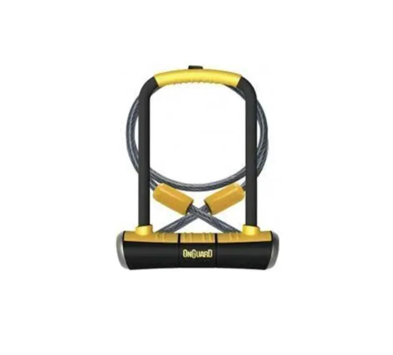 OnGuard Pitbull DT 8005 115x230x14mm U-lock in Black/Yellow