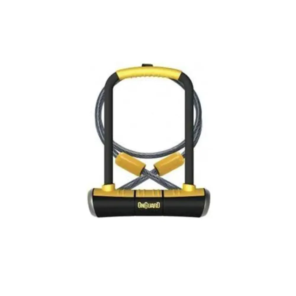 South Downs Bikes Onguard OnGuard Pitbull DT 8005 115x230x14mm U-lock in Black/Yellow | FREE delivery over £30 + Cycle Scheme