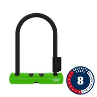South Downs Bikes Abus Ultra 410K 5.5x5.9-inch Mini U-Lock w/ 12mm Key in Green | FREE delivery over £30 + Cycle Scheme
