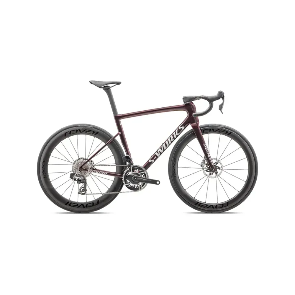 South Downs Bikes Specialized S-Works Tarmac SL8 Sram Red Axs In Gloss Solidity/Red To Black Pearl/Metallic White Silver | FREE delivery over £30 + Cycle Scheme