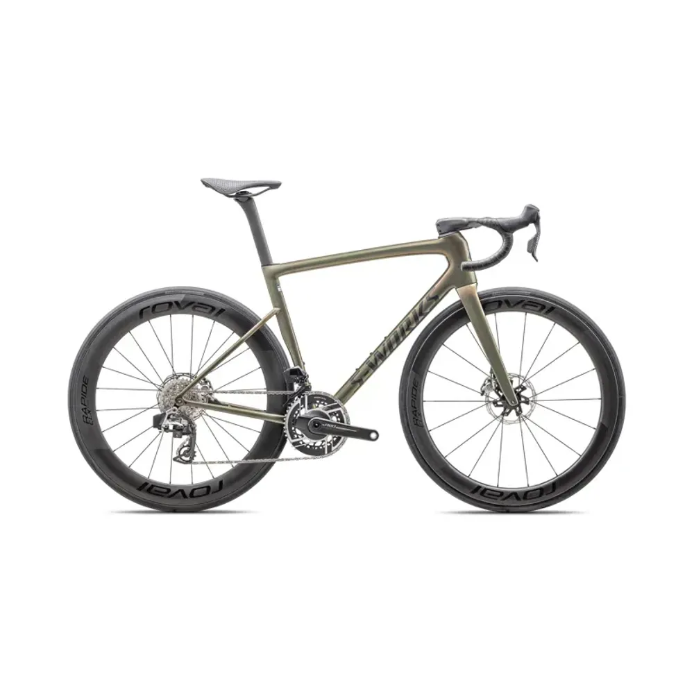 South Downs Bikes Specialized S-Works Tarmac SL8 Sram Red Axs In Gloss Cypress Metallic/Magenta To Gold Pearl/Satin Black Metallic | FREE delivery over £30 + Cycle Scheme