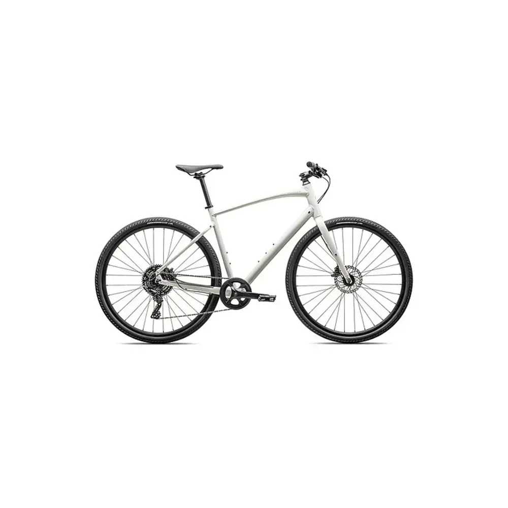South Downs Bikes Specialized Sirrus X 2.0 Hybrid Bike In Gloss Dune White/Dove Grey Reflective | FREE delivery over £30 + Cycle Scheme