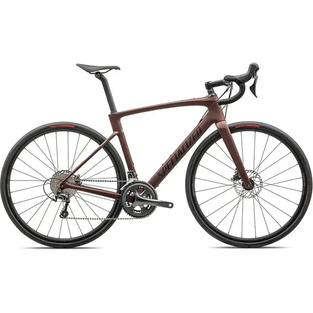 South Downs Bikes Specialized Roubaix SL8 Road Bike in Satin Rusted Red/Obsidian | FREE delivery over £30 + Cycle Scheme