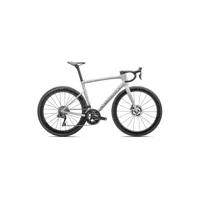 South Downs Bikes Specialized S-Works Tarmac SL8 - Shimano Dura-Ace Di2 Road Race Bike In Gloss Dove Grey/Silver Dust Blurred Impasto/Black Pearl | FREE delivery over £30 + Cycle Scheme