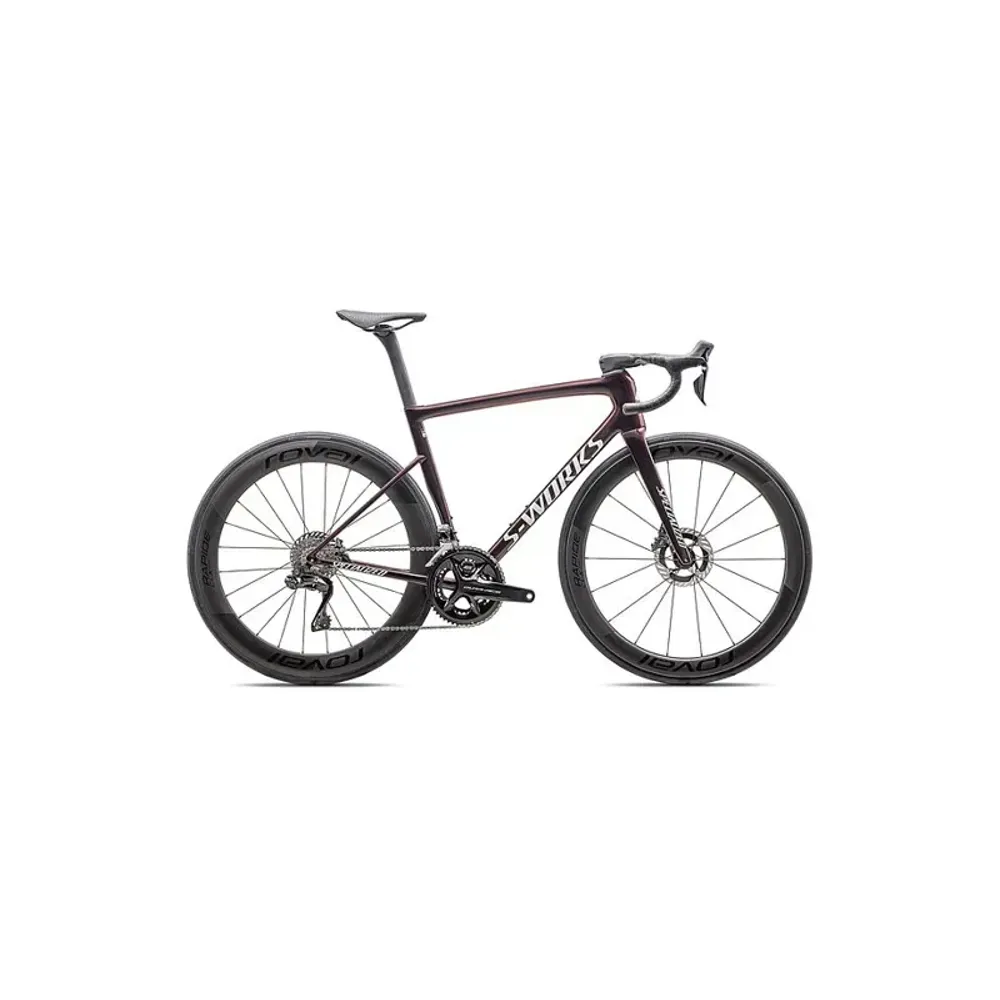 South Downs Bikes Specialized S-Works Tarmac SL8 - Shimano Dura-Ace Di2 Road Race Bike In Gloss Solidity / Red To Black Pearl / Metallic White Silver | FREE delivery over £30 + Cycle Scheme