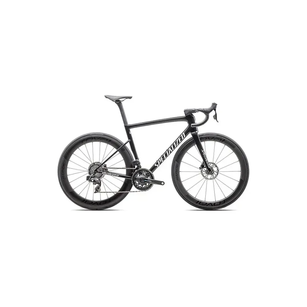 South Downs Bikes Specialized Tarmac SL8 Pro - SRAM Force eTap AXS Road Bike In Gloss Carbon/Metallic White Silver | FREE delivery over £30 + Cycle Scheme