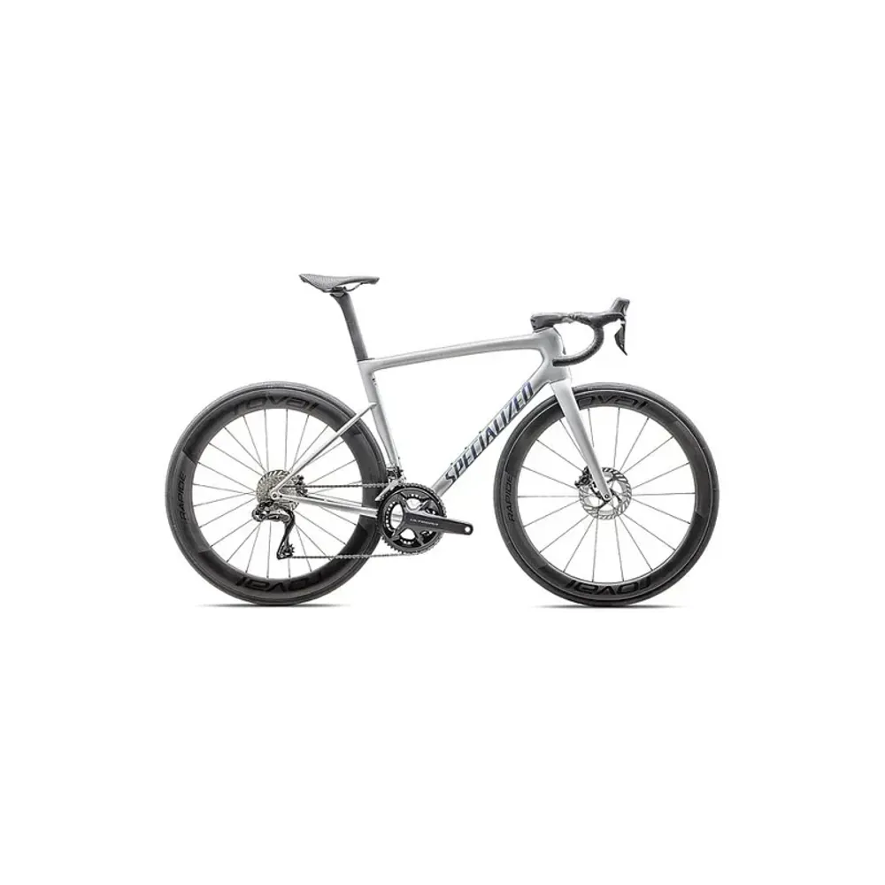 South Downs Bikes Specialized Tarmac SL8 Pro Road Bike w/ Ultegra Di2 Groupset in Silver/Blue/Black | FREE delivery over £30 + Cycle Scheme