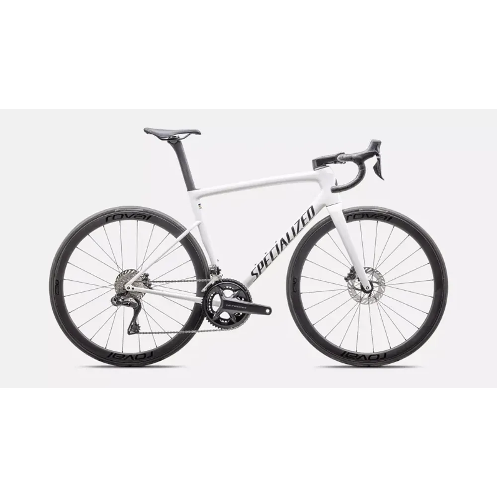 South Downs Bikes Specialized Tarmac SL8 Expert - Ultegra Di2 Road Race Bike In Gloss White/Black Metallic | FREE delivery over £30 + Cycle Scheme