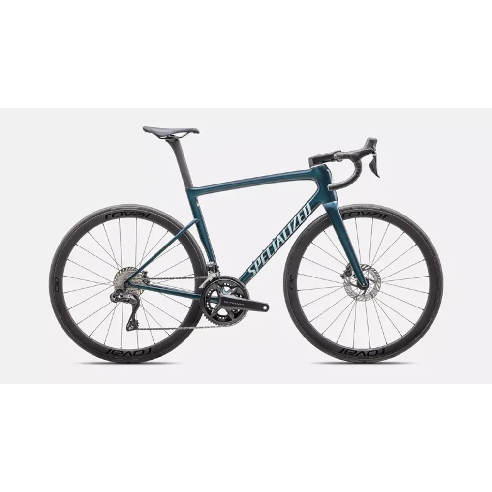 South Downs Bikes Specialized Tarmac SL8 Expert - Ultegra Di2 Road Race Bike In Gloss Deep Lake Metallic/Green Pearl Over Seafoam | FREE delivery over £30 + Cycle Scheme