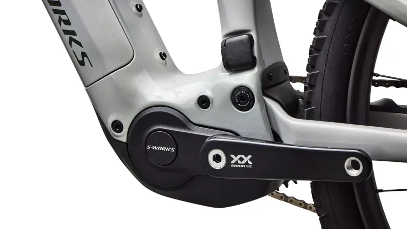 Specialized S-Works Turbo Levo R eMountain Bike in Gloss Dolomite-6