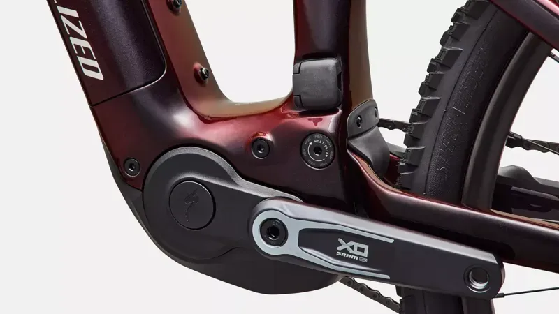 Specialized Turbo Levo R Pro eMountain Bike in Gloss Black Red Chameleon-6