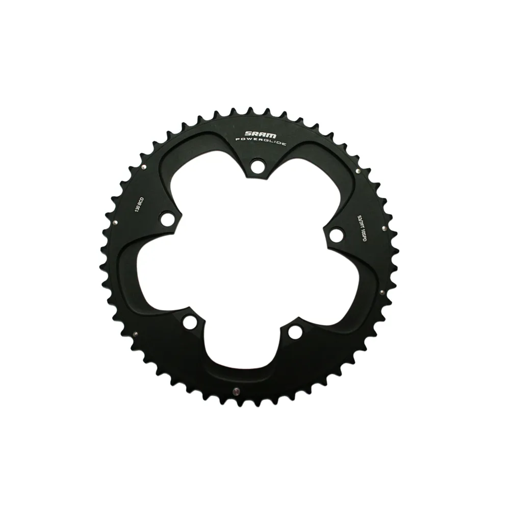 South Downs Bikes SRAM Sram Chain Ring Road Red s1 130 Alum 4mm 53-39: BLACK 53t | FREE delivery over £30 + Cycle Scheme