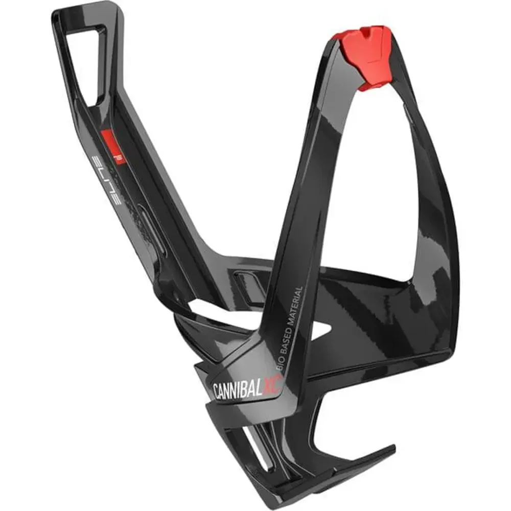 South Downs Bikes Elite Bottle Cage Elite Cannibal XC Bio-Based In Black Glossy Red Graphic | FREE delivery over £30 + Cycle Scheme