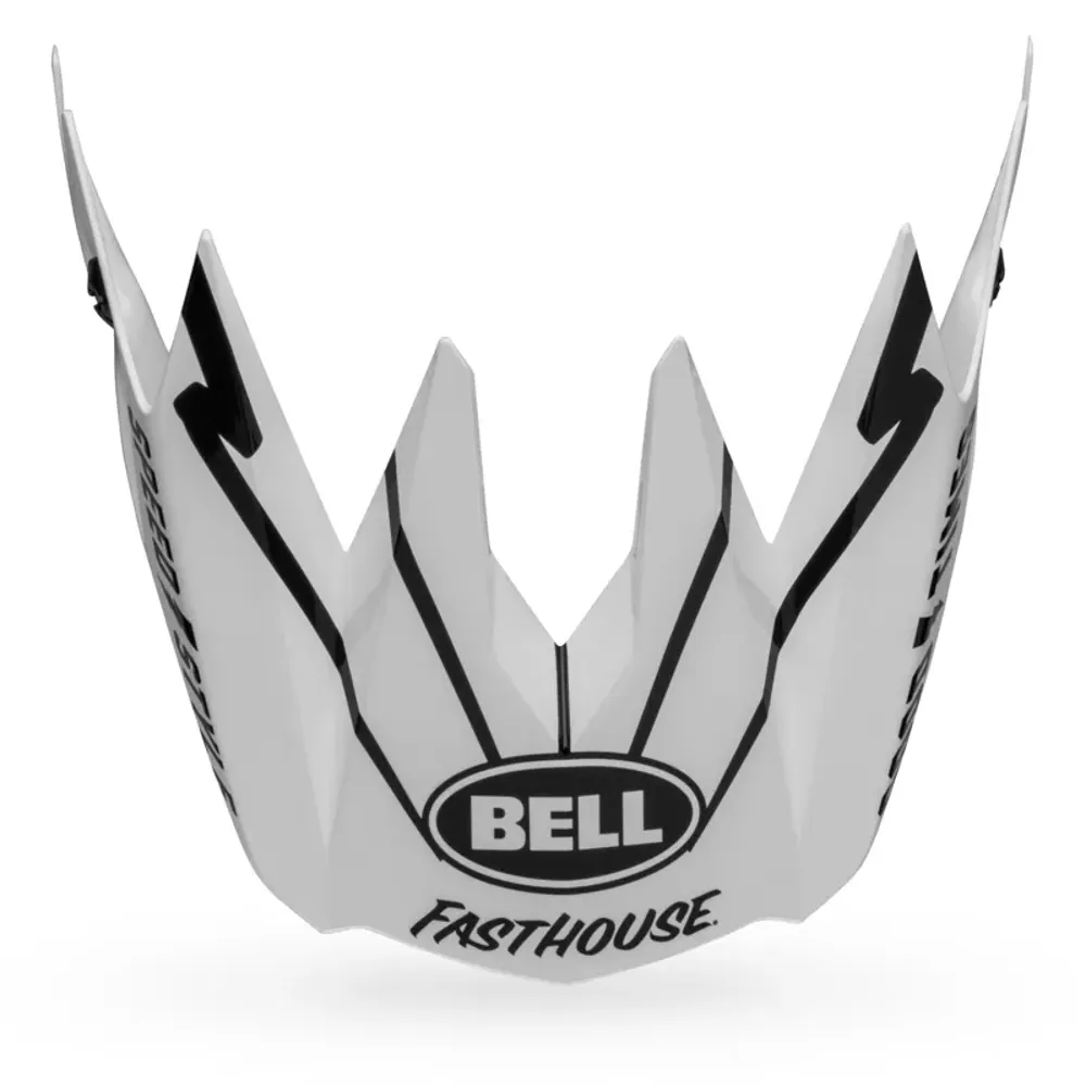 South Downs Bikes Bell Replacement Full-10 Helmet Visor in Matte/Gloss White/Black | FREE delivery over £30 + Cycle Scheme