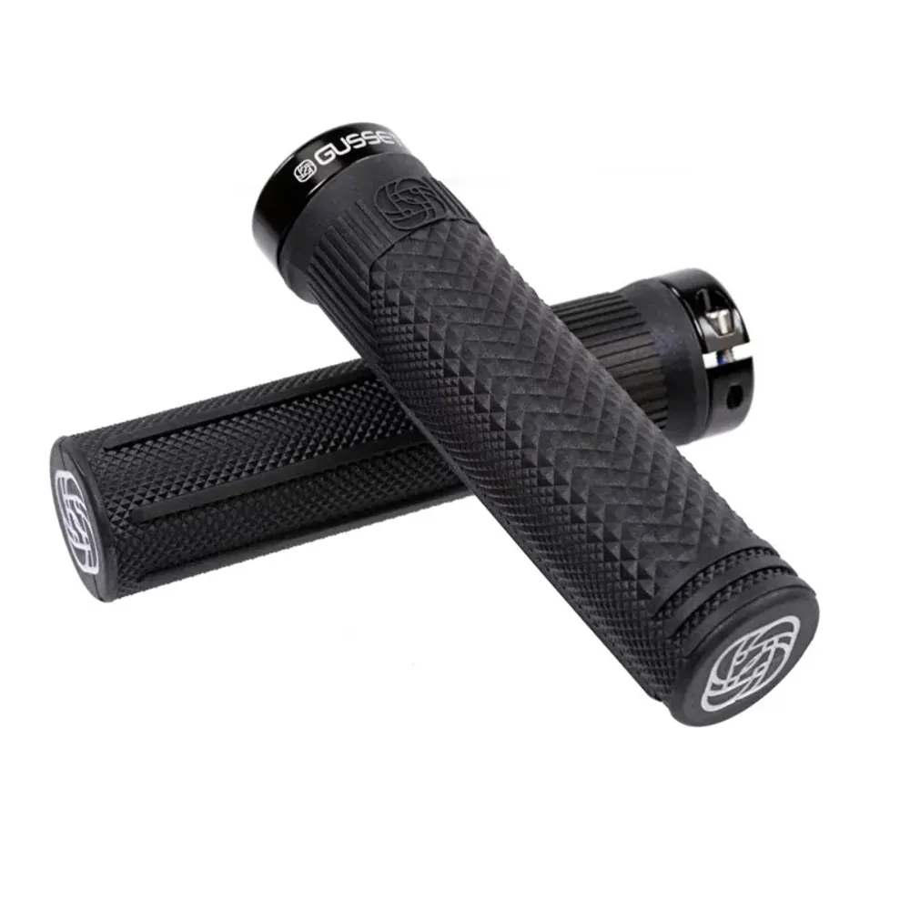 South Downs Bikes Gusset Grips Gusset Components S2 Extra Soft Lock-on Grips in Black | FREE delivery over £30 + Cycle Scheme