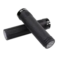 South Downs Bikes Gusset Grips Gusset Components S2 Extra Soft Lock-on Grips in Black | FREE delivery over £30 + Cycle Scheme