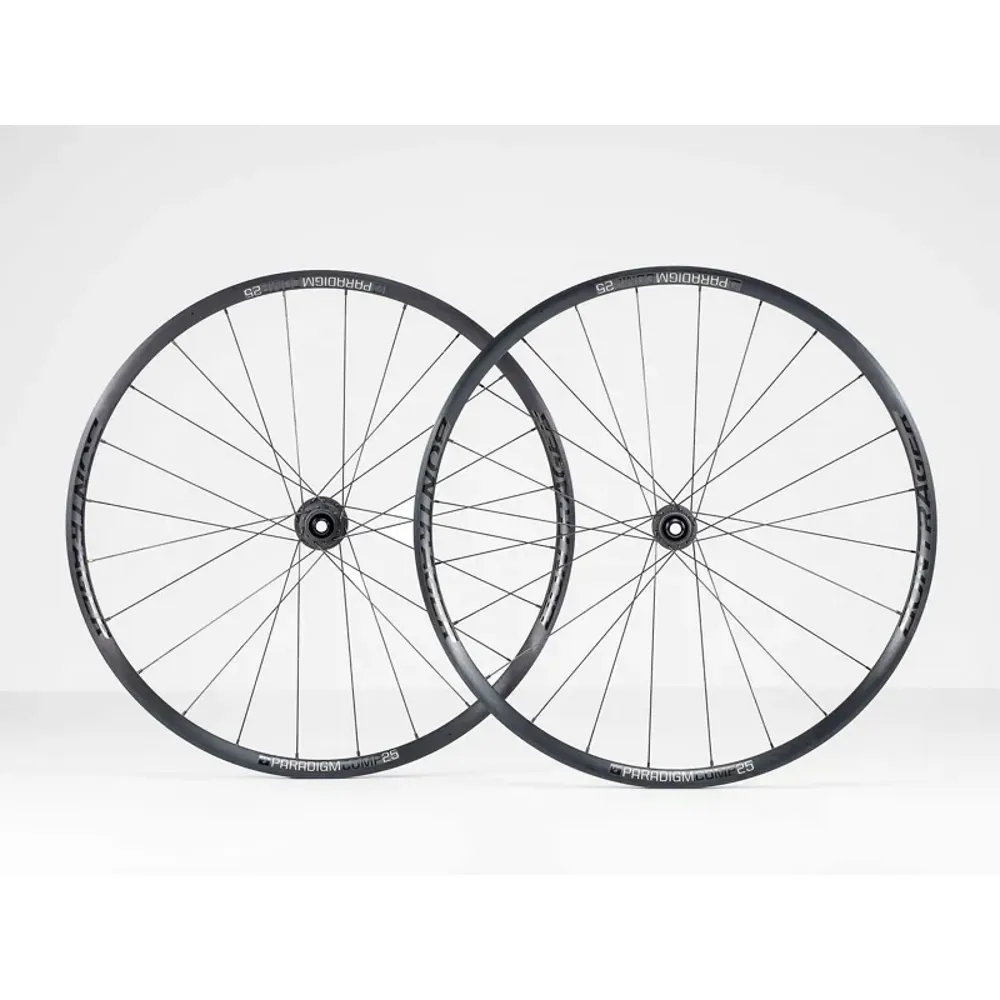 South Downs Bikes Bontrager Paradigm Comp 25 TLR Disc Road Wheel in Black | FREE delivery over £30 + Cycle Scheme