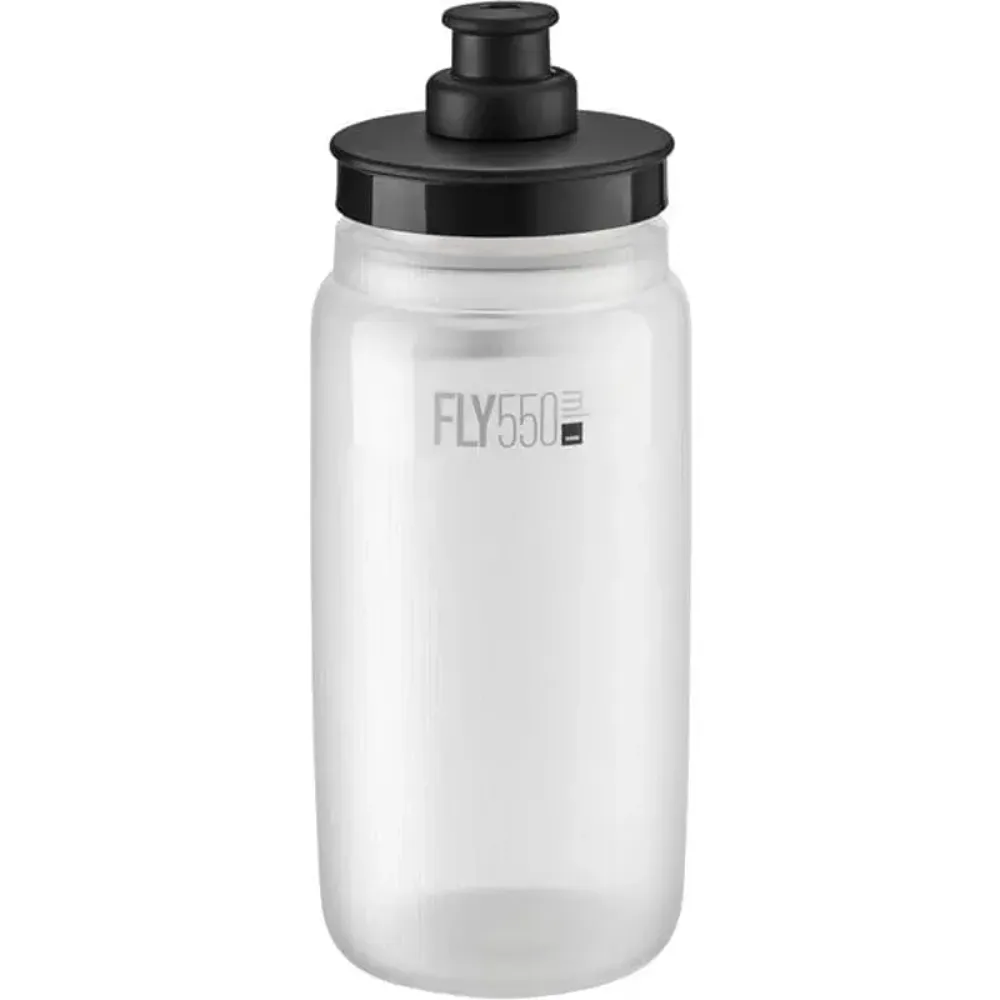 South Downs Bikes Elite Fly Tex 550ml Bottle in Clear/Black | FREE delivery over £30 + Cycle Scheme