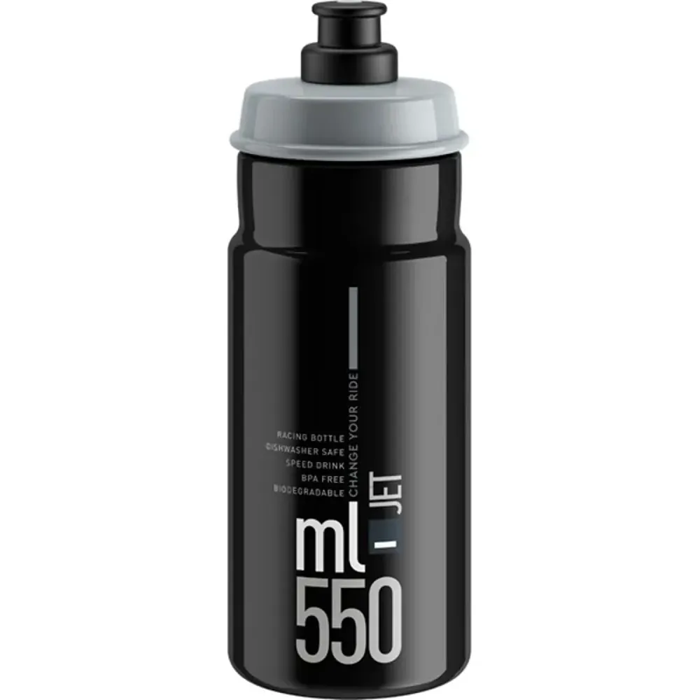South Downs Bikes Elite Jet 550ml Bottle In Black | FREE delivery over £30 + Cycle Scheme
