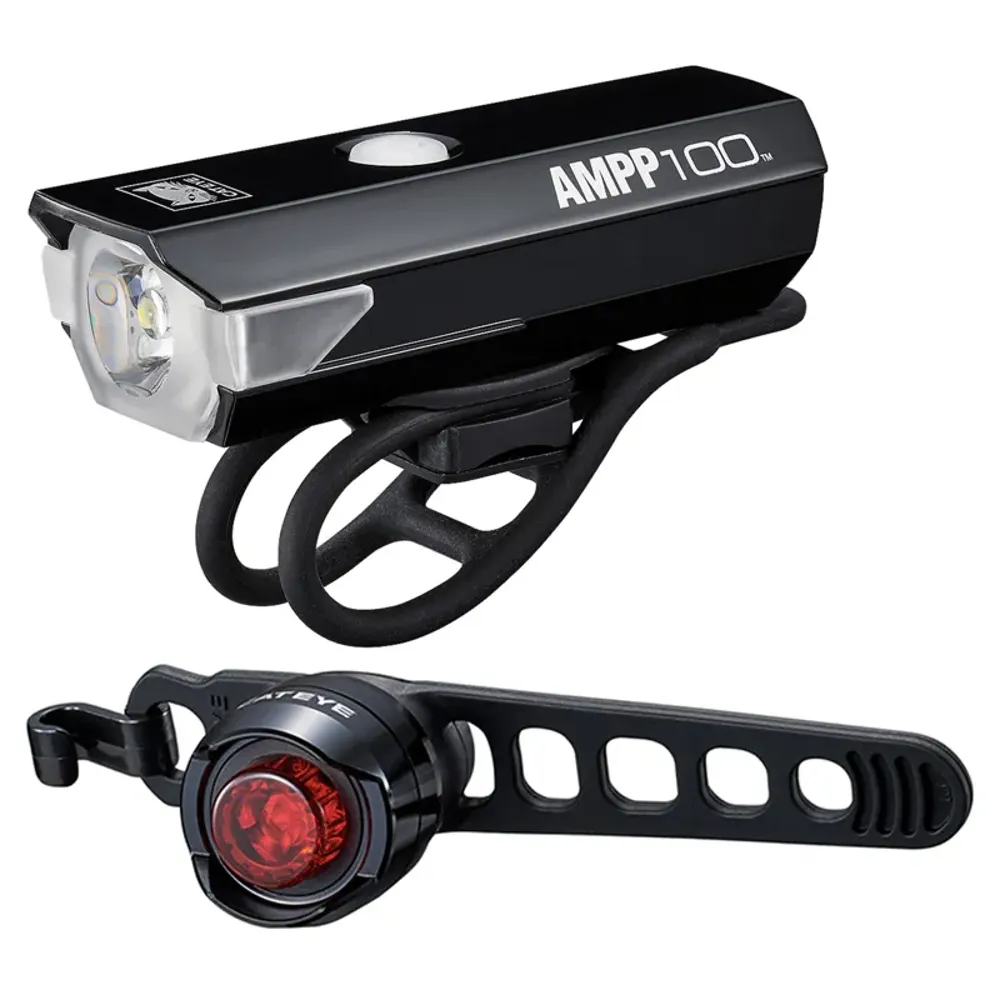 South Downs Bikes Cateye Ampp 100 / Orb Bike Light Set | FREE delivery over £30 + Cycle Scheme