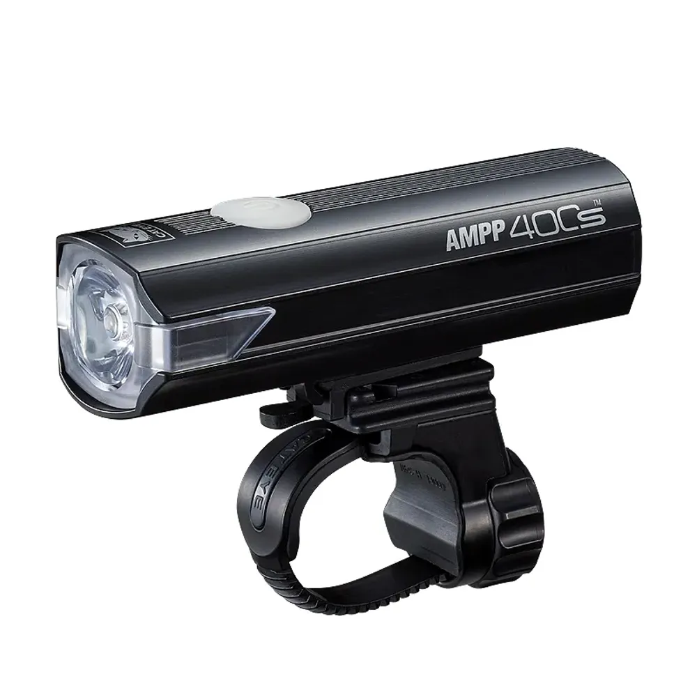 South Downs Bikes Cateye AMPP400S Front Bike Light in Black | FREE delivery over £30 + Cycle Scheme