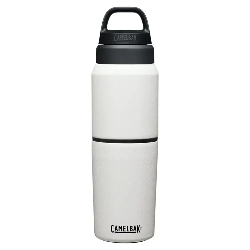 South Downs Bikes 2020 Camelbak MultiBev Vacuum Insul 500ml Bottle w/Cup in White | FREE delivery over £30 + Cycle Scheme