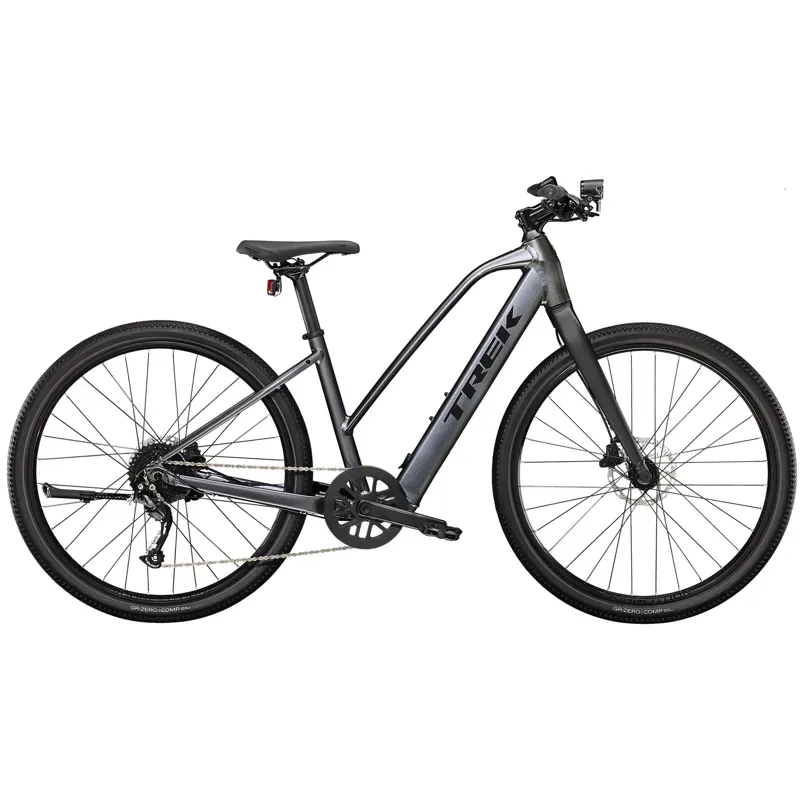 Trek Dual Sport+ 2 Stagger Hybrid eBike in Galactic Grey