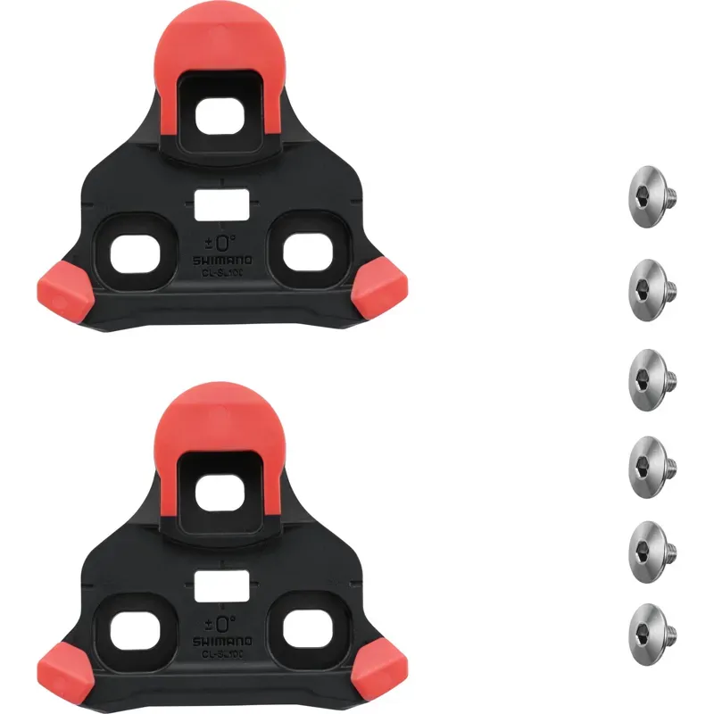Shimano CL-SL100 SPD-SLR Fixed 0-deg Cleat Pair in Black-1