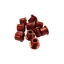 ID Alloy Double 8.5mm Aluminium Chainring Bolts in Anodized Red