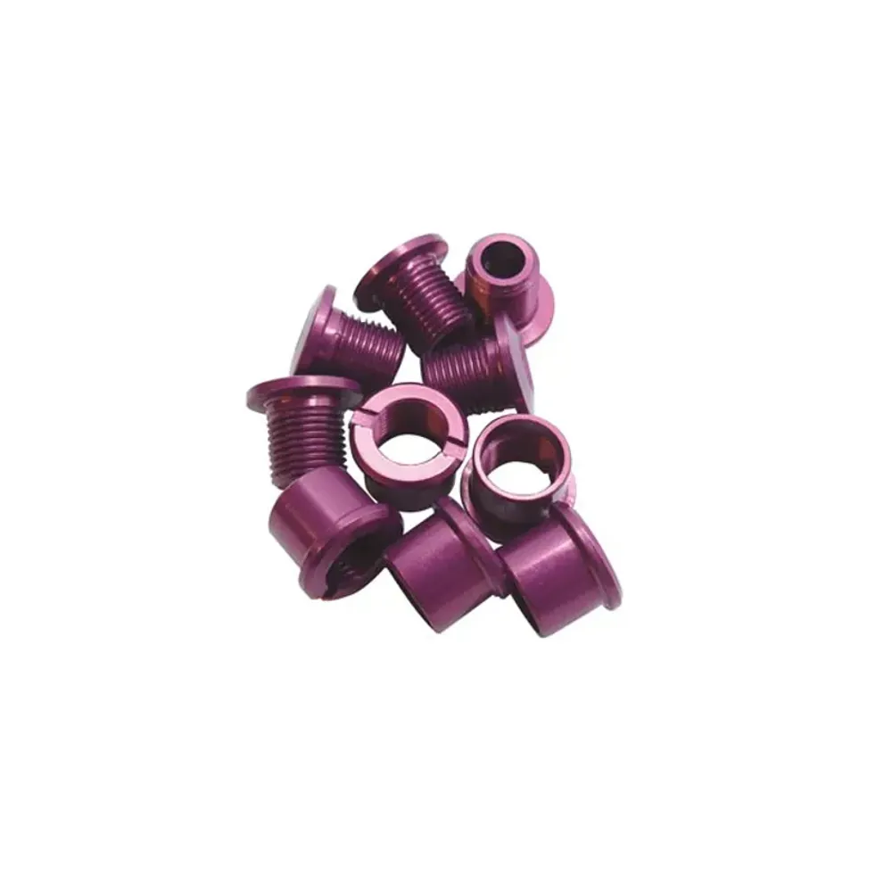 South Downs Bikes Id ID Alloy Double 8.5mm Aluminium Chainring Bolts in Anodized Purple | FREE delivery over £30 + Cycle Scheme
