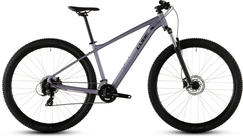 Cube Aim One Mountain Bike in Light Purple/Chrome