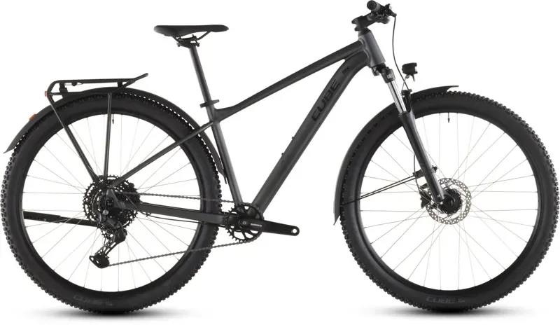 Cube Aim Pro Fe Mountain Bike in Slate Black/Black