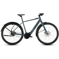 South Downs Bikes Cube Editor Hybrid SLT 400x FE City E-Bike in Smaragd Grey/Prism | FREE delivery over £30 + Cycle Scheme