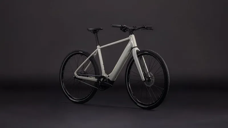 Cube Editor Hybrid SLX 400x Classic E-Hybrid Bike in Reed Beige/Chrome-1