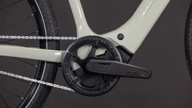 Cube Editor Hybrid SLX 400x Classic E-Hybrid Bike in Reed Beige/Chrome-4