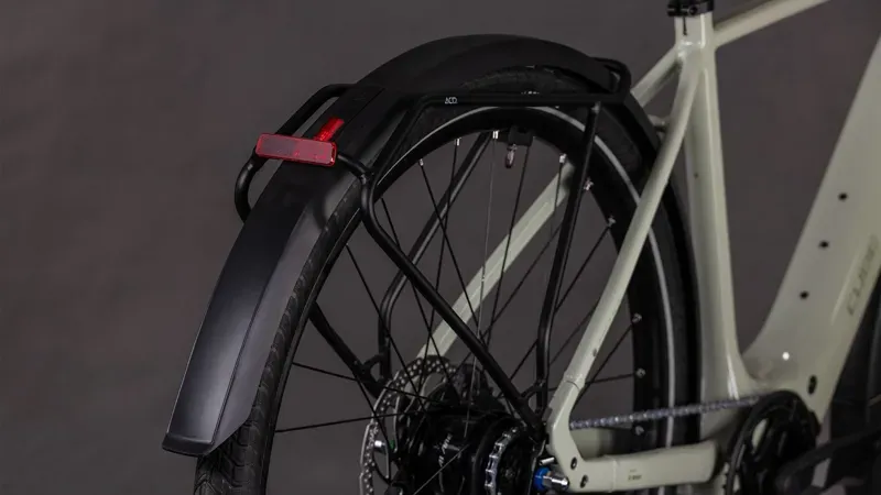 Cube Editor Hybrid SLX 400x FE Classic E-City Bike in Reed Beige/Chrome-4