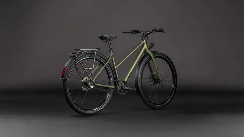 Cube Editor One Fe Hybrid Bike in Reed Green/Black-3