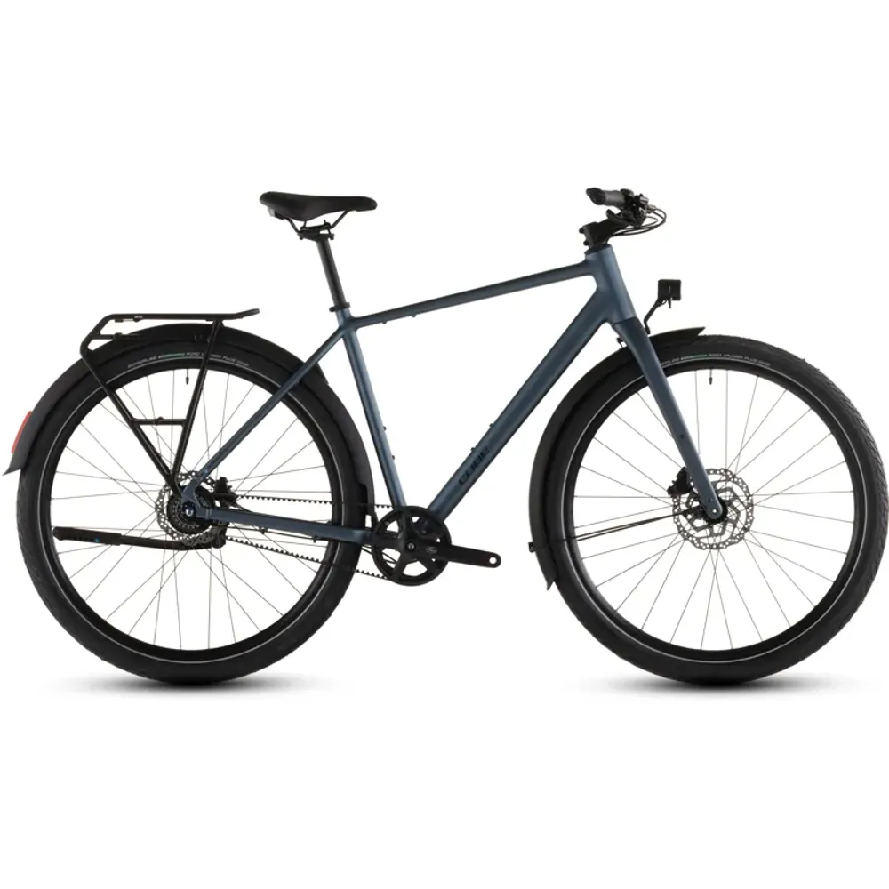 South Downs Bikes Cube Editor Pro FE Hybrid Bike in Mineral Blue/Chrome | FREE delivery over £30 + Cycle Scheme