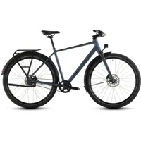 South Downs Bikes Cube Editor Pro FE Hybrid Bike in Mineral Blue/Chrome | FREE delivery over £30 + Cycle Scheme