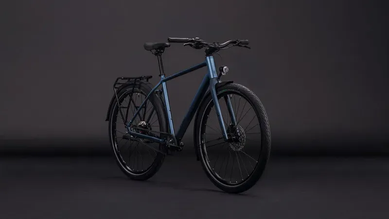 Cube Editor Pro FE Hybrid Bike in Mineral Blue/Chrome-1