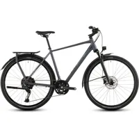 South Downs Bikes Cube Kathmandu EXC Hybrid Bike in Metallic Grey/Chrome | FREE delivery over £30 + Cycle Scheme