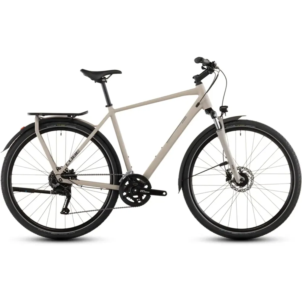 South Downs Bikes Cube Kathmandu One Hybrid Bike in Oat Grey/Grey | FREE delivery over £30 + Cycle Scheme